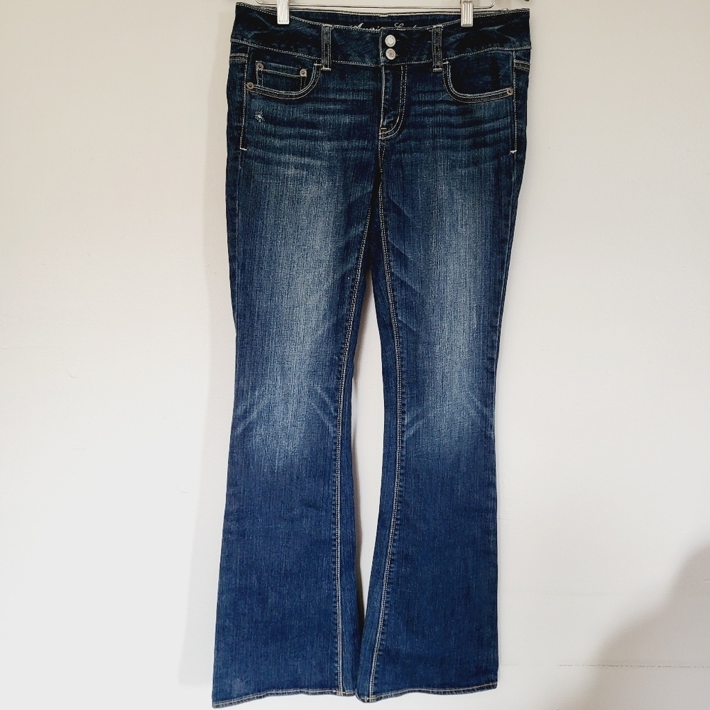 American Eagle Artist Flare Jeans With Stretch Size 8 Tall